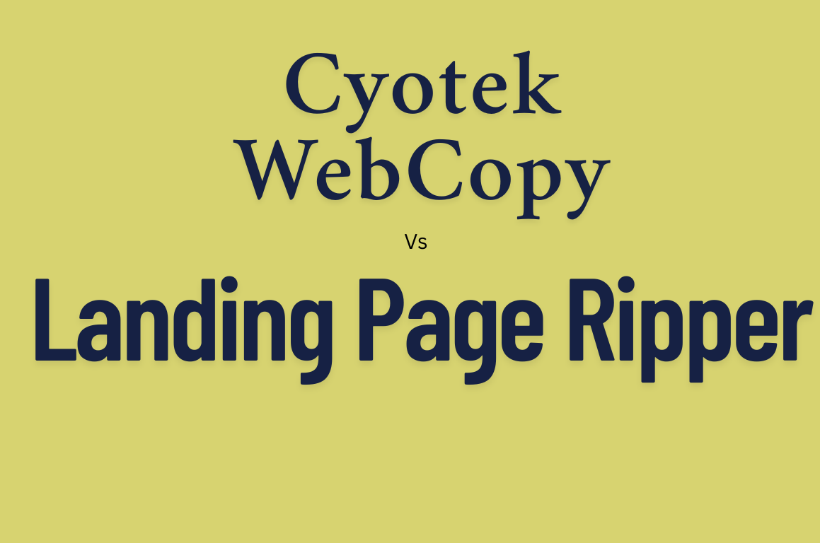 Cyotek WebCopy alternative
