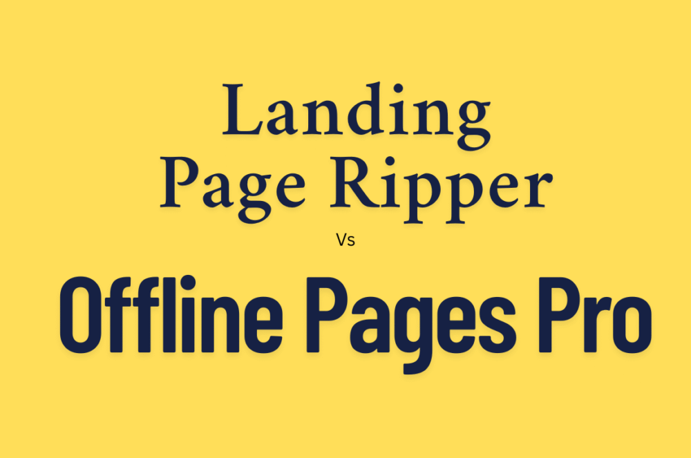 Offline Pages Pro alternative