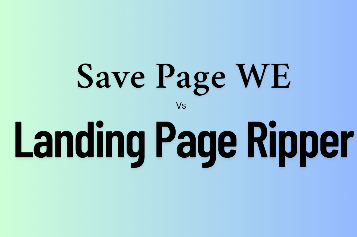Save Page WE alternative